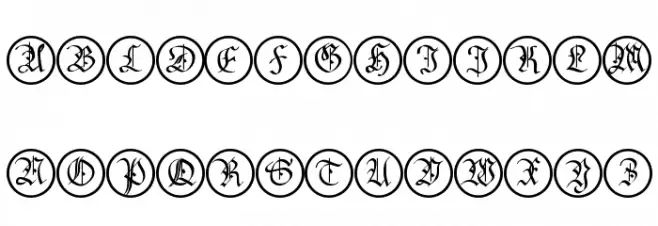 MonAmourCapsAprilFraktur 字体 小写