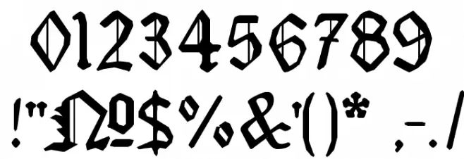 MonAmourFraktur-Broken Schriftart Anderer Schreiben