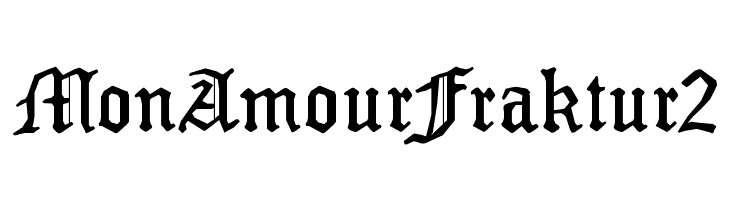 MonAmourFraktur2  Frei Schriftart Herunterladen