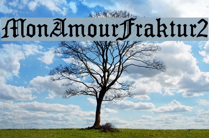 MonAmourFraktur2 Font examples