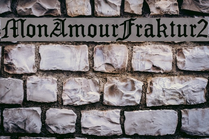 MonAmourFraktur2 Font examples
