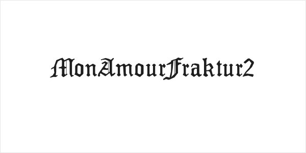 MonAmourFraktur2 Logo