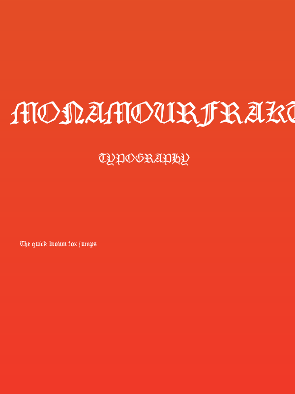 MonAmourFraktur2 Poster