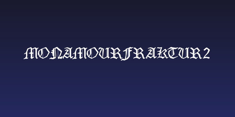 MonAmourFraktur2 Social Header