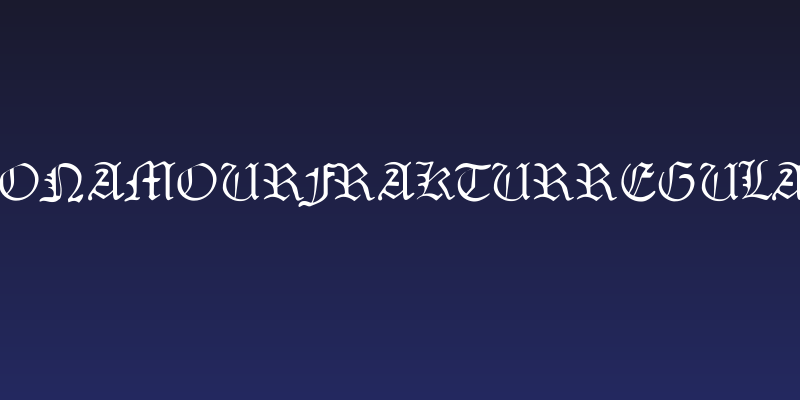 MonAmourFrakturRegular Social Header