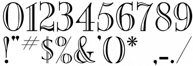 Mona Lisa RecutITC-Normal Font OTHER CHARS