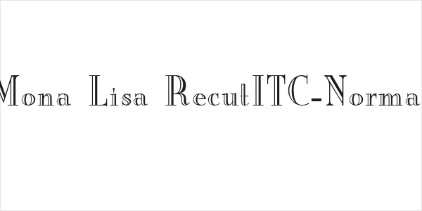 Mona Lisa RecutITC-Normal Logo