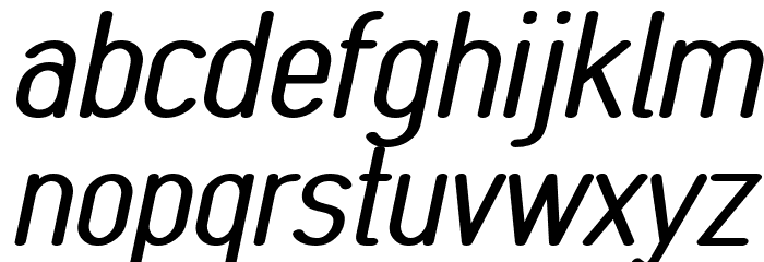 MonaBella Italic Font Litere mici