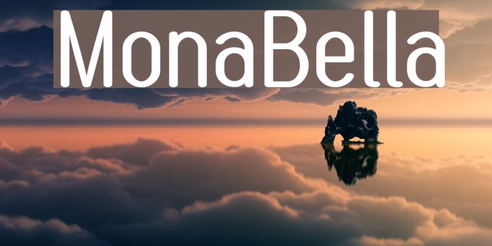 MonaBella Font examples