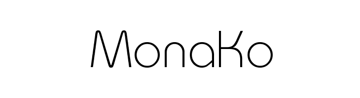 MonaKo Font