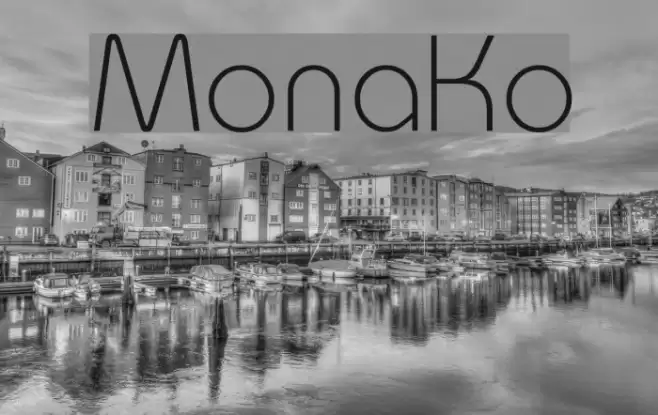 MonaKo Font examples