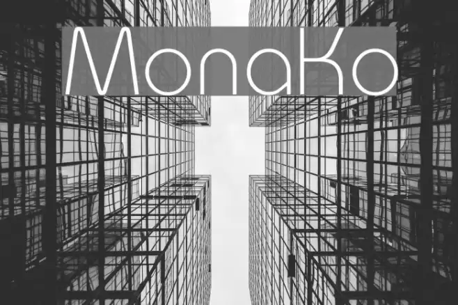 MonaKo Font examples