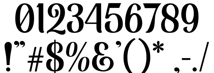MonabeliaClean-Regular Font OTHER CHARS