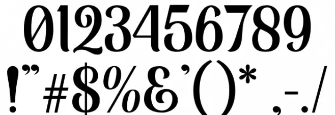 MonabeliaClean-Regular Font OTHER CHARS