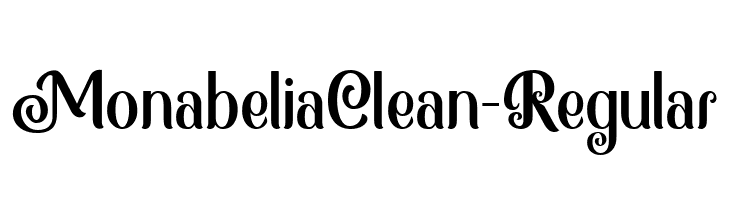 MonabeliaClean-Regular  font caratteri gratis