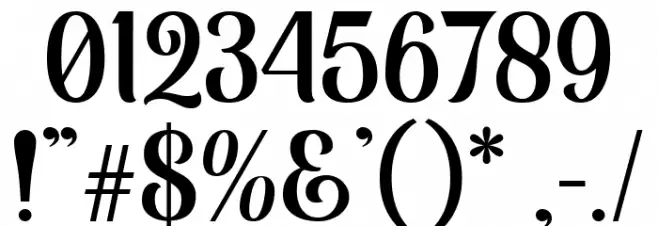MonabeliaClean-Regular Font OTHER CHARS