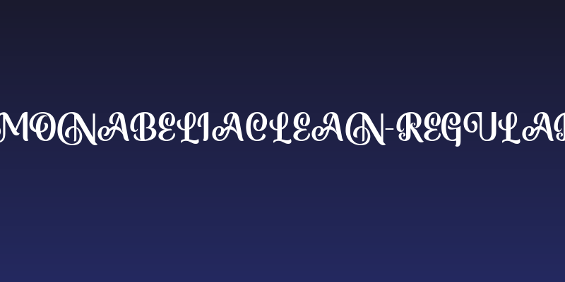 MonabeliaClean-Regular Social Header