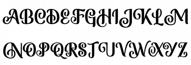 MonabeliaClean-Regular 字体 大写