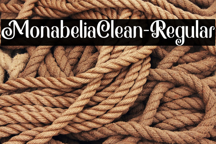 MonabeliaClean-Regular Example 1