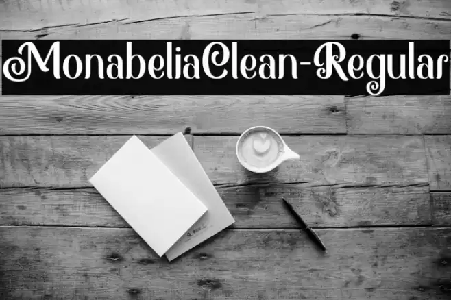 MonabeliaClean-Regular Font examples