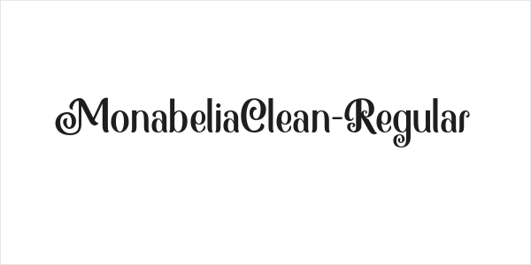 MonabeliaClean-Regular Logo