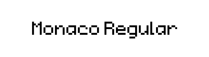 Monaco Regular Fonte