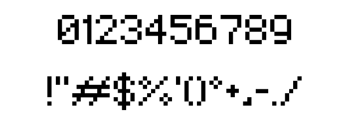 Monaco Regular Font OTHER CHARS