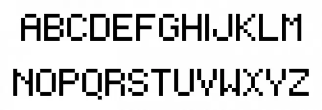 Monaco Regular Schriftart Groß