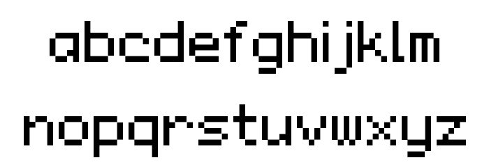 Monaco Regular Font LOWERCASE