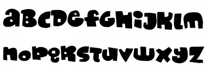Monafont Font UPPERCASE