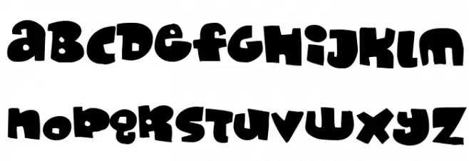 Monafont फ़ॉन्ट लोअरकेस