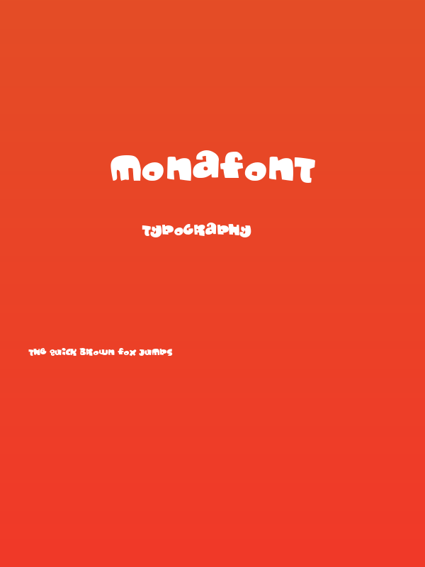 Monafont Poster