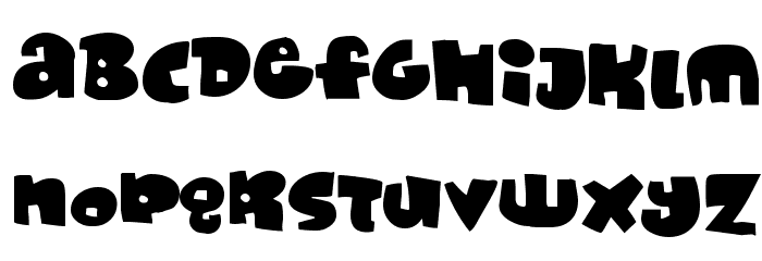 Monafont Font LOWERCASE