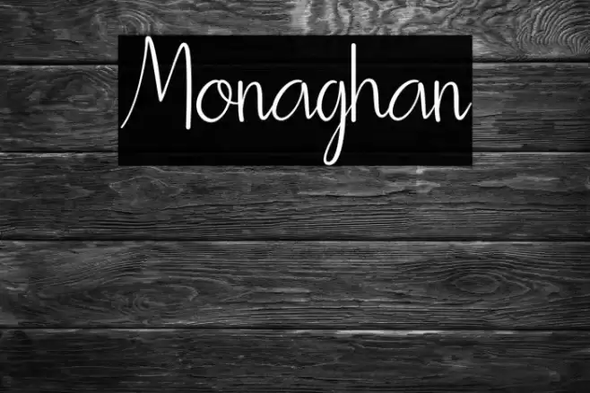 Monaghan Font examples