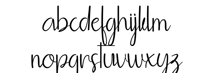 Monaghan Font LOWERCASE