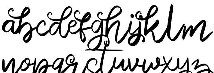 Monalisa FREE Font LOWERCASE