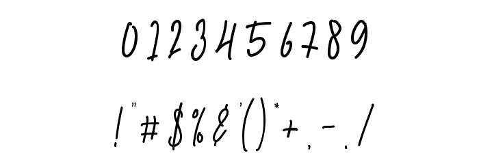 Monalisa Monoline Script Font OTHER CHARS