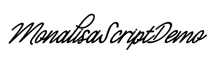 Monalisa Script Demo  Frei Schriftart Herunterladen