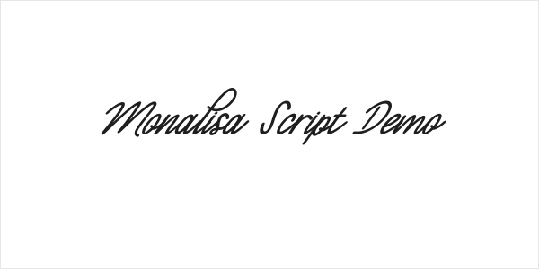 Monalisa Script Demo Logo