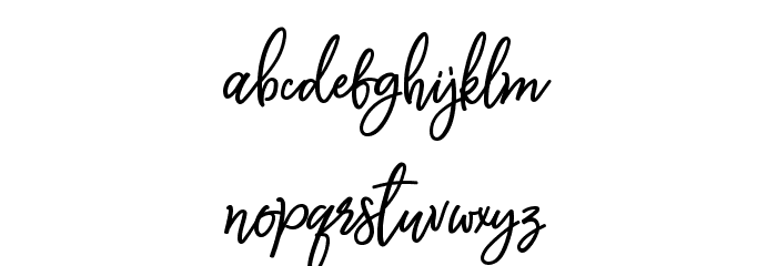 Monalisa Script Font LOWERCASE