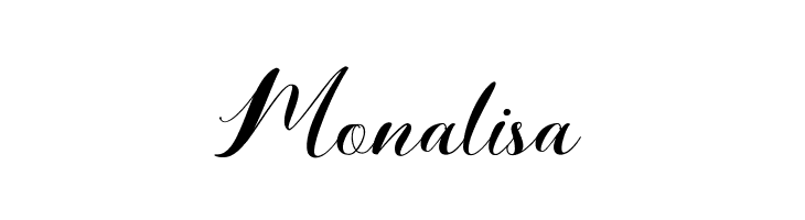 Monalisa  免费字体下载