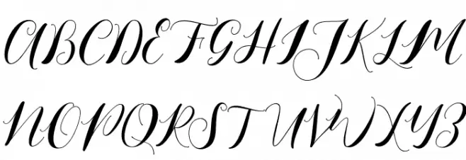 Monalisa Schriftart Groß