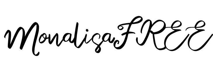 MonalisaFREE  Frei Schriftart Herunterladen