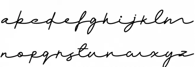 Monalisa फ़ॉन्ट लोअरकेस