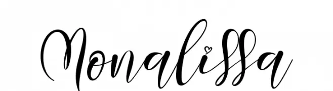 Monalissa  Frei Schriftart Herunterladen