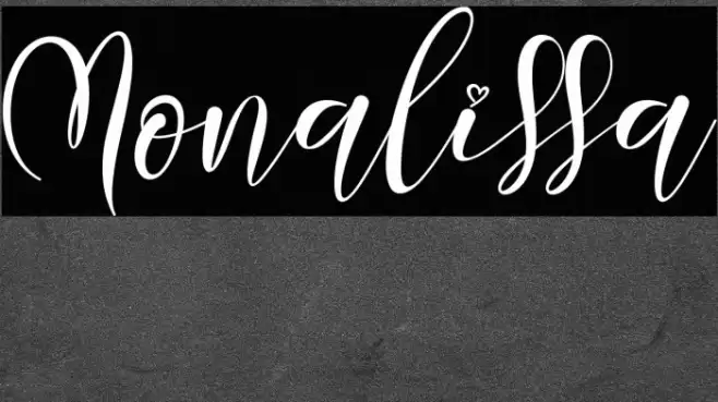 Monalissa Font examples