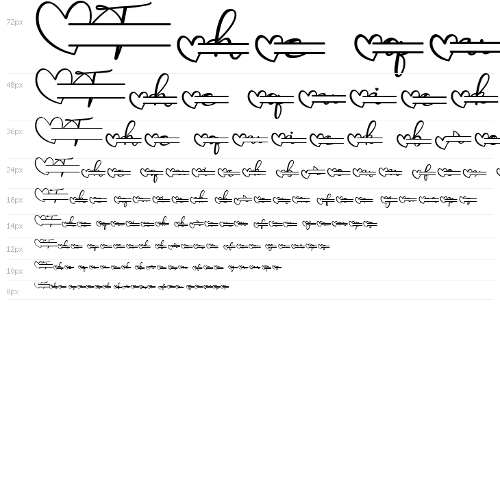 Monallesia Monogram Waterfall