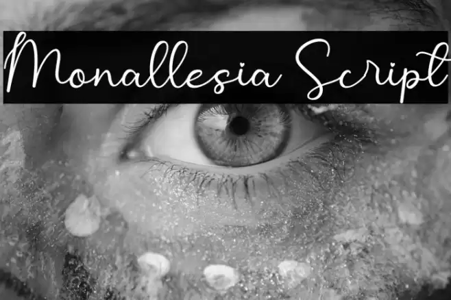 Monallesia Script Font examples