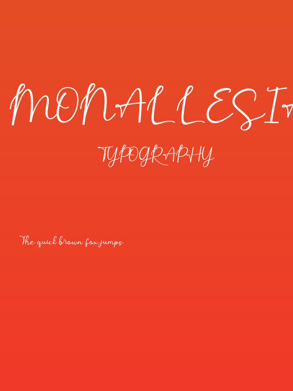 Monallesia Script Poster