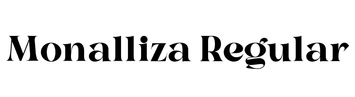 Monalliza Regular  font caratteri gratis
